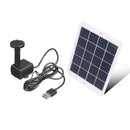 5W 5V Solar Fountain Pump with 9 Nozzles Solar Water Pumps Kit for Bird Bath