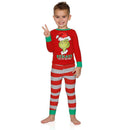 Parent-Child Cartoon Pajamas Kids 2pcs Christmas Men Women Letters Clothes Sets