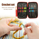 1 Set TPR Crochet Hook Yarn Knitting Case Needle Sewing Gauge Scissors Tool