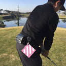 Portable Double-Sided Golf Club Wiping Towel Golf Cleaning Bag Golf Accessori