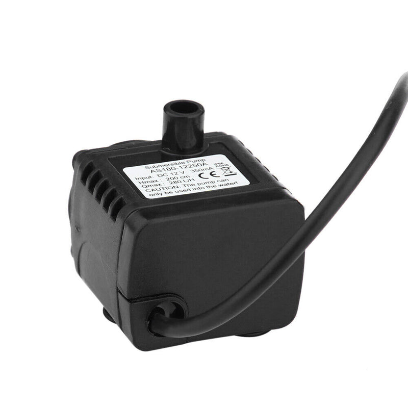 Mini 12V 5W 240L/H DC Micro Brushless Water Pump Car Submersible Ultra-Quiet UK
