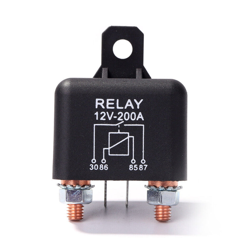 200A 12V DC Split Charge Winch Relay for Car Van Boat 4 Pin Normally Open Newly
