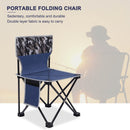 Portable Chair Folding Seat Fishing Camping Picnic Stool (Camouflage Blue)