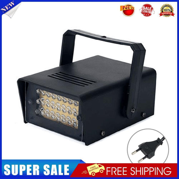 LED White Adjust Remote Control Flash Party Stage Strobe Light (EU Plug)