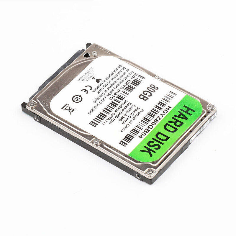 80GB Internal HDD 2.5 inch SATA III 5400 RPM Hard Drive for Laptop Computer