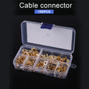 M3/M4/M5/M6/M8/M10 Copper Terminals Ring Lugs Wire Crimp Connector (150pcs)