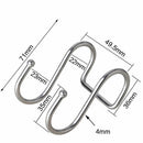Organizer Stainless Steel Clasps Hooks Hanger Double S Shaped Hook Storage Rack