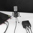 48V Phantom Power Supply USB Power Adapter for Micro Condenser Microphone