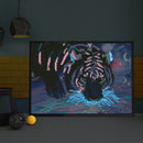 5D DIY Full Round Drill Diamond Painting Luminous Animal Mosaic Kit Art Craft