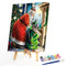 Santa Claus Gift Oil Paint By Numbers Kits Canvas Drawing DIY Christmas Decor