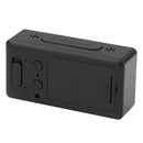 LED Digital Alarm Clock with USB Port Snooze Table Electronic Clock (Black)