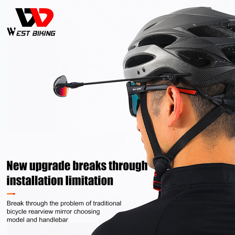 Mountain Bike Rear View Adjustable Reflector MTB Road Bicycle Helmet Mirrors