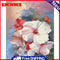 Hibiscus Oil Paint By Numbers DIY Wall Art Picture Craft Home Decoration Kit