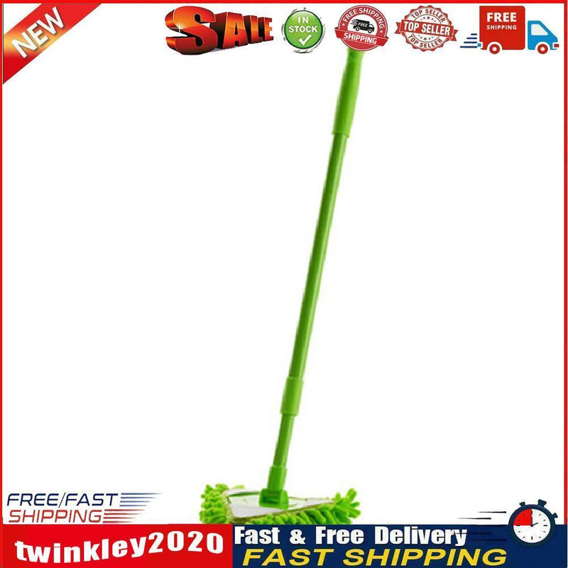 Retractable Kitchen Floors Cleaning Triangle Mop for Glass Wall (Green) Newly