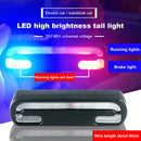 36V 48V 60V Electric Bicycle Rear Lamp Waterproof LED Warning E-bike Taillights
