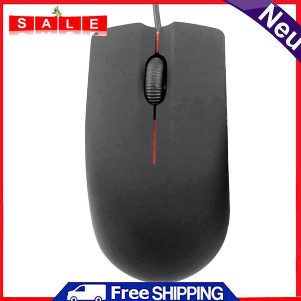 Desktop Laptop PC 3 Button USB Wired Ergonomics Optical Mouse for Office Home