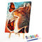 Oil Paint By Numbers cat Coloring Picture Digital Drawing