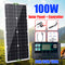 Dual USB Car Battery Charger 100W Solar Panel Kits with 30A Controller