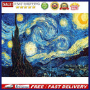 Diamond Painting starry night Full Round Rhinestone Wall