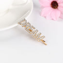 DREAM  Beauty Hair Clips Rhinestone Headwear Letter Barrettes Crystal Hairpins