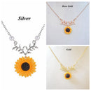 Accessories Sunflower Necklace Clavicle Chain Flower Twig Pendant Bohemian