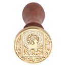 Retro Wood Handle Wax Seal Stamps Animal Pattern Sealing Wax for Envelope Let