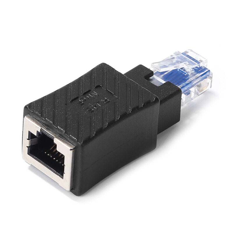 RJ45 Male To Female Converter 90 Degree Extension Adapter LAN Ethernet Connector