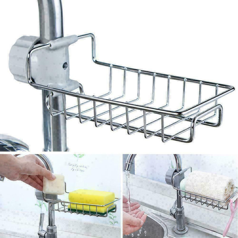 Adjustable Steel Sink Storage Hanging Basket Shelf-Sp F5X3 B9F5 V2C1
