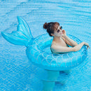Inflatable Swimming Ring Adults Floating Swimming Circle (Blue Green 70) Newly