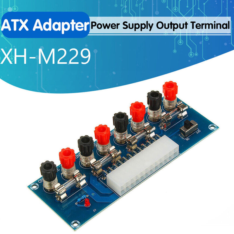 XH-M229 Desktop PC Chassis ATX Adapter Computer Power Supply 24Pin Outlet Module