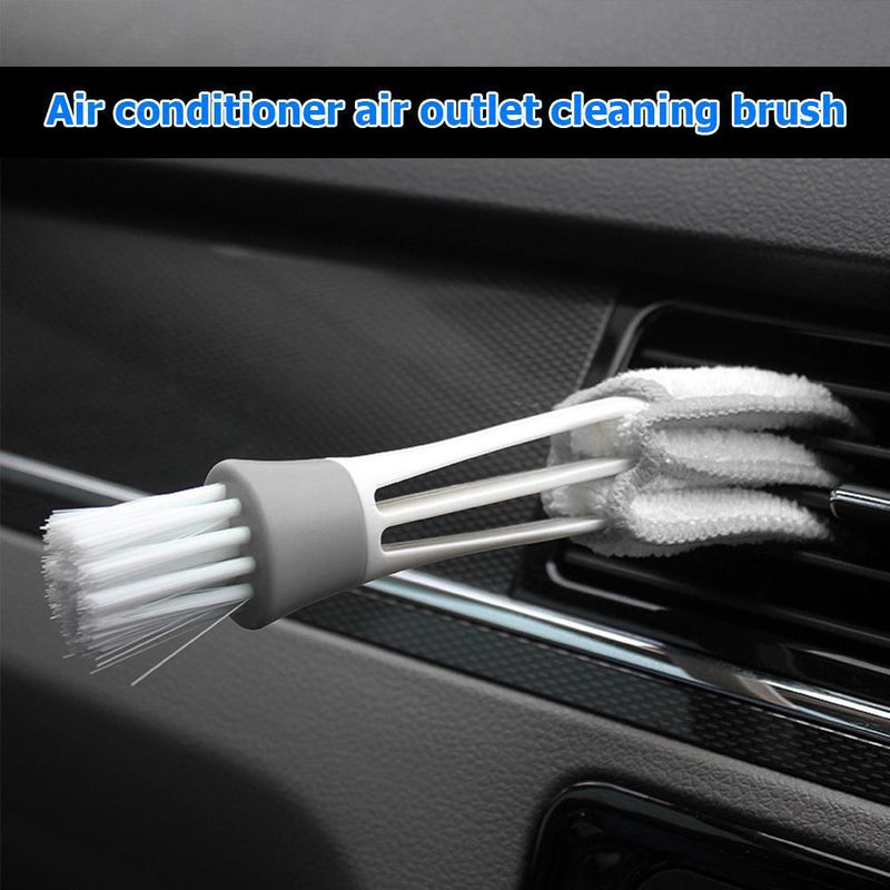 Double Ended Car Vent Slit Brush Window Blinds Computer Keyboard Cleaning B