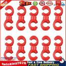 10pcs Bicycle Brake Gear Cable S Style Clips Hose Guide Line Hook (Red) Newly