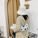 Fashion Underarm Handbag Animal Pattern Lady Transparent Chain Shoulder Tote Bag