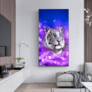 White Tiger Oil Paint By Numbers DIY Handpainted on Canvas Wall Picture Crafts
