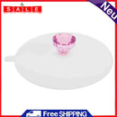 1pc Dustproof Leakproof Silicone Acrylic Diamond Cup Lid Thermal Insulating
