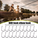 Fishing Hooks Kit, High Carbon Steel Sharp Carp Fish Hooks with Barbs, 20 Pack