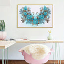 Diamond Painting Kit 5D Special Shaped DIY Blue Flowers Rhinestone Pictures