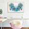 Diamond Painting Kit 5D Special Shaped DIY Blue Flowers Rhinestone Pictures