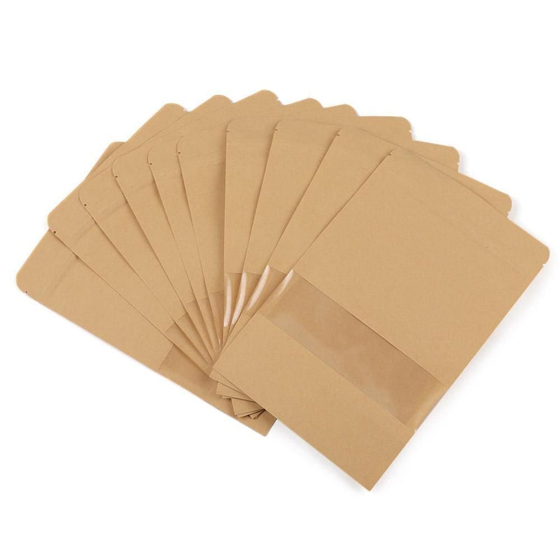 Wedding Favors Kraft Paper Gift Package Candy Wrapping Bag Clear PVC Window