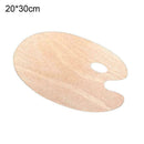20*30cm Wooden Band With Oval Color Palette Art Painting H2J3 Mixer Tray B5L7