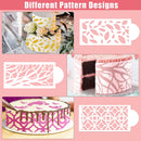 Baking Tool DIY Plastic Cake Stencils Template Lace Decoration Flower Spray