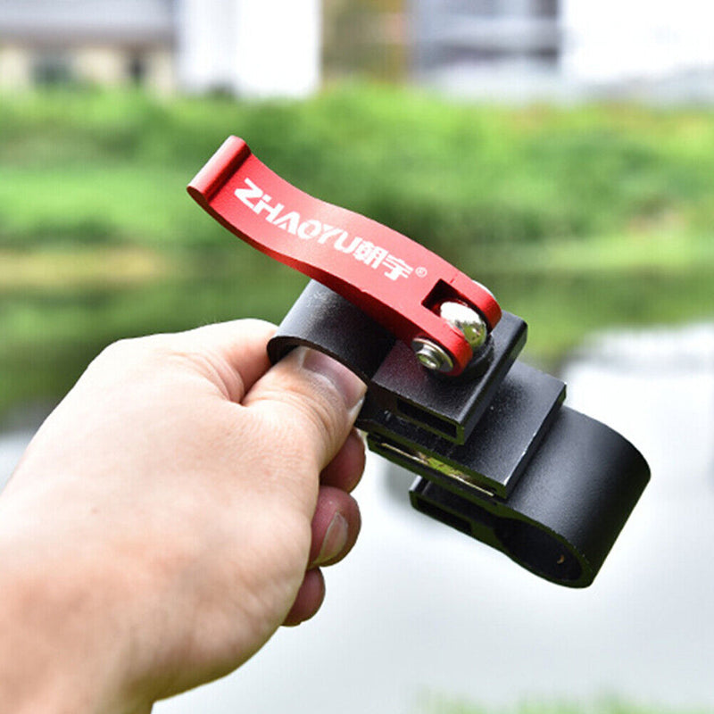 Universal Fishing Umbrella Connector Adjustable Fixed Clip Bracket (Black) Newly