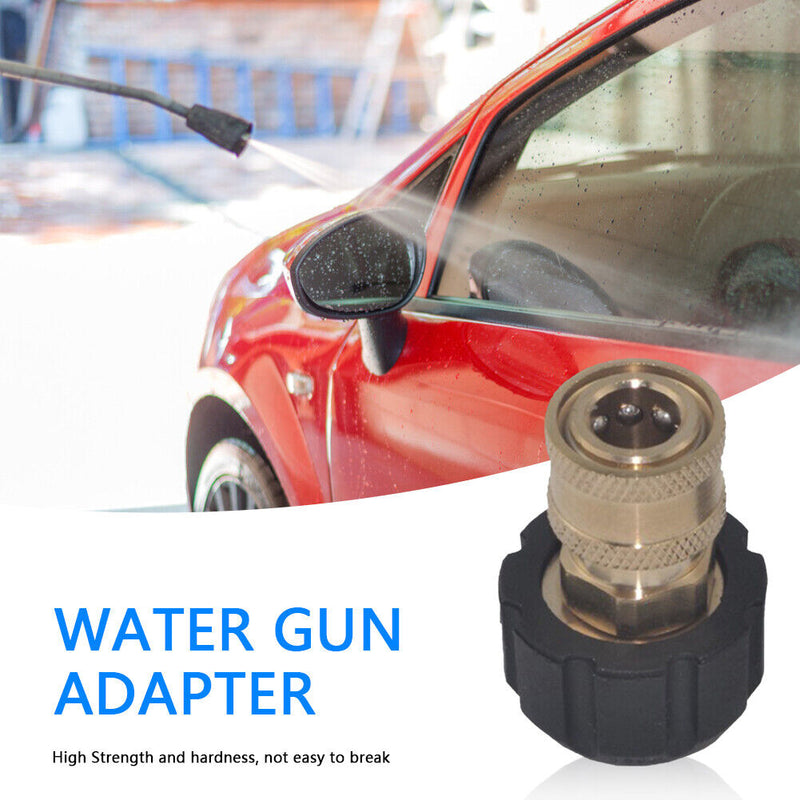 1/4 3/8 Quick Disconnect Female to M22 14 15 Female Adapter for Pressure Wa