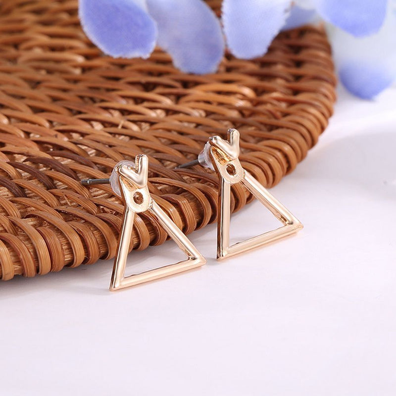 Design Boho Jewelry Square Ear Studs Geometric Earrings Triangle Dangle Drop