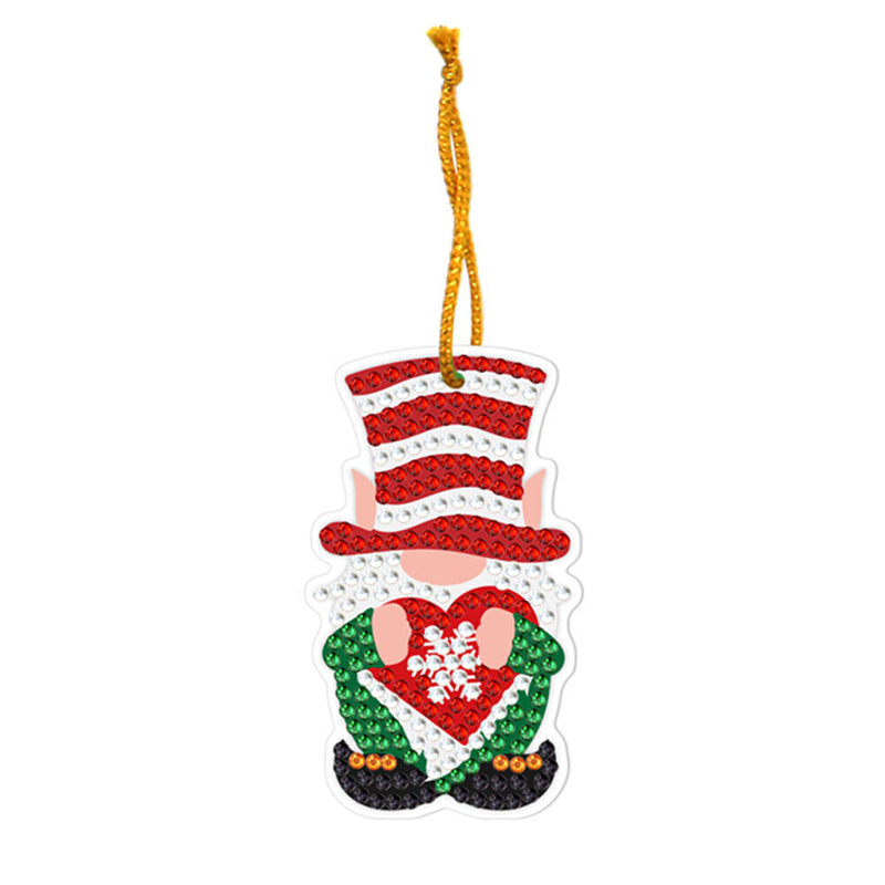DIY Diamond Special Shape One-sided Hanging Christmas Ornament Prop (GS09) Newly