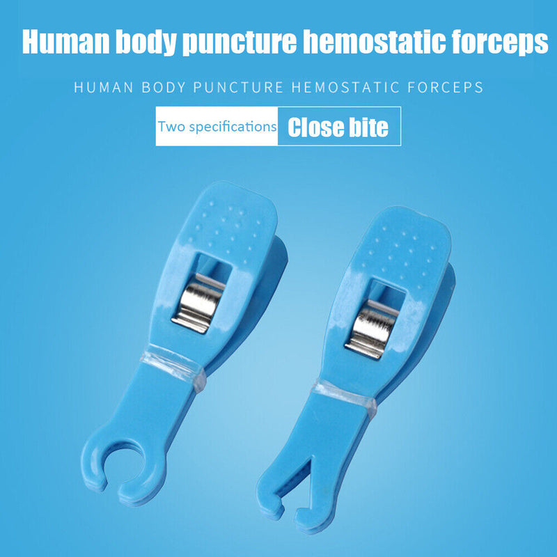 Blue Sterilized Piercing Clamps Body Piercing Forceps Clamp Piercing Tools Ki