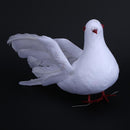 Artificial Decorative Dove Foam Feather White Bird Home Gardens Decor Ornament Hoc