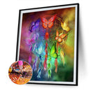 DIY Diamond Painting Butterfly Dream Catcher Full Round Drill Mosaic Art Pict