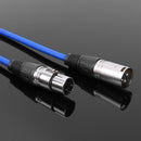 1m XLR 3Pin Cable Male to Female Shielded Microphone Wire Cord (Blue) Newly