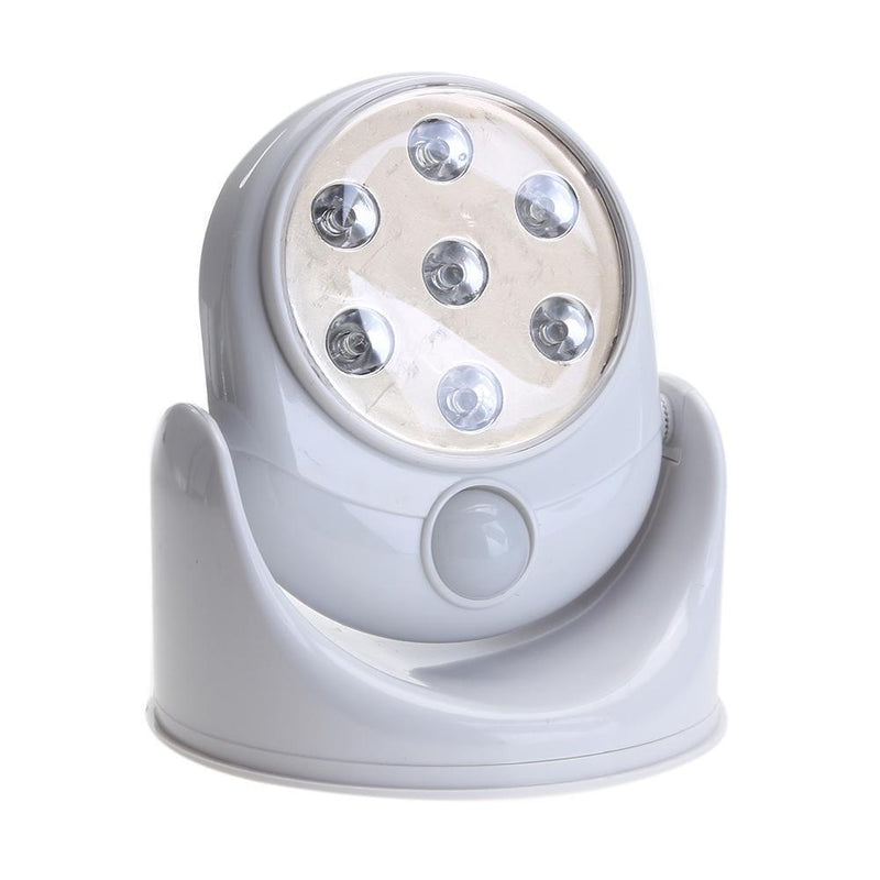 7 LED Light 360° Rotation Motion Sensor Night Lamp Detect Hallway Wall Night NAC